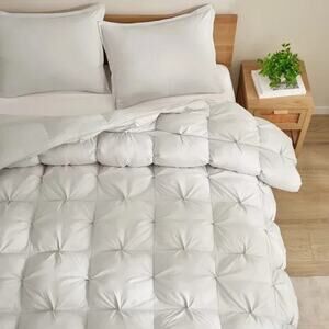 Casual Living Queen 3 Piece Comforter Set Light Gray 90x92 Costco 1796307